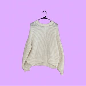 Knitted White Sweater